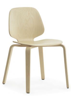 Heller My Chair Stuhl von Normann Copenhagen aus Schichtholz, moderner Holzstuhl für Esszimmer.
